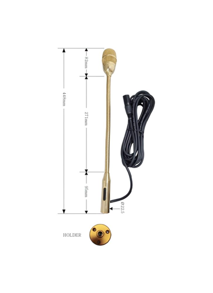 Gold Neck Microphone
