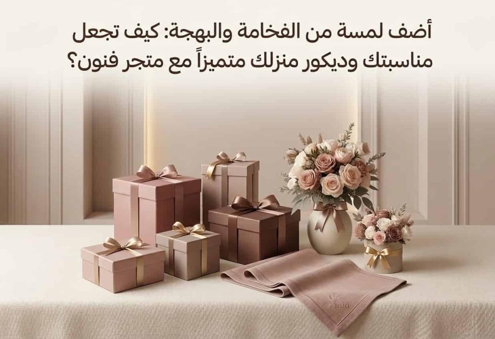 أضف لمسة من الفخامة والبهجة: كيف تجعل مناسبتك وديكور منزلك متميزاً مع متجر فنون؟