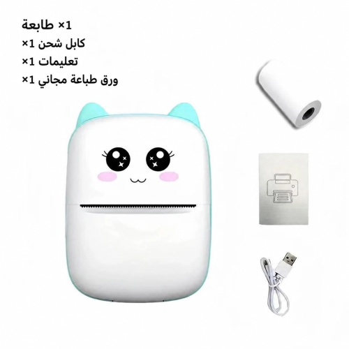 طابعة صغيرة محمولة لبطاقات الفلاش وكمبيوتر الكتابة اللوحي