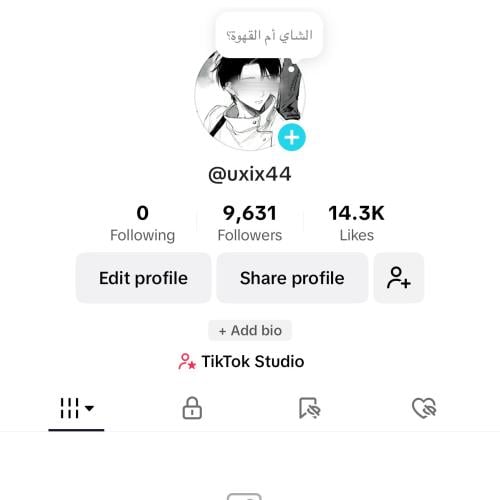 حساب تيك توك 9,630 متابع