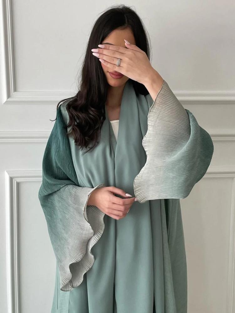 عباية نسائية مفتوحة بتصميم قفطان – أناقة شرقية بلمسة عصرية