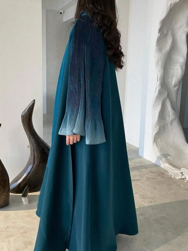 عباية نسائية مفتوحة بتصميم قفطان – أناقة شرقية بلمسة عصرية