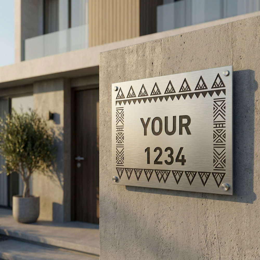 لوحة عنوان وطني مودرن لوحة منزل سعودي تصميم لوحات العنوان الوطني