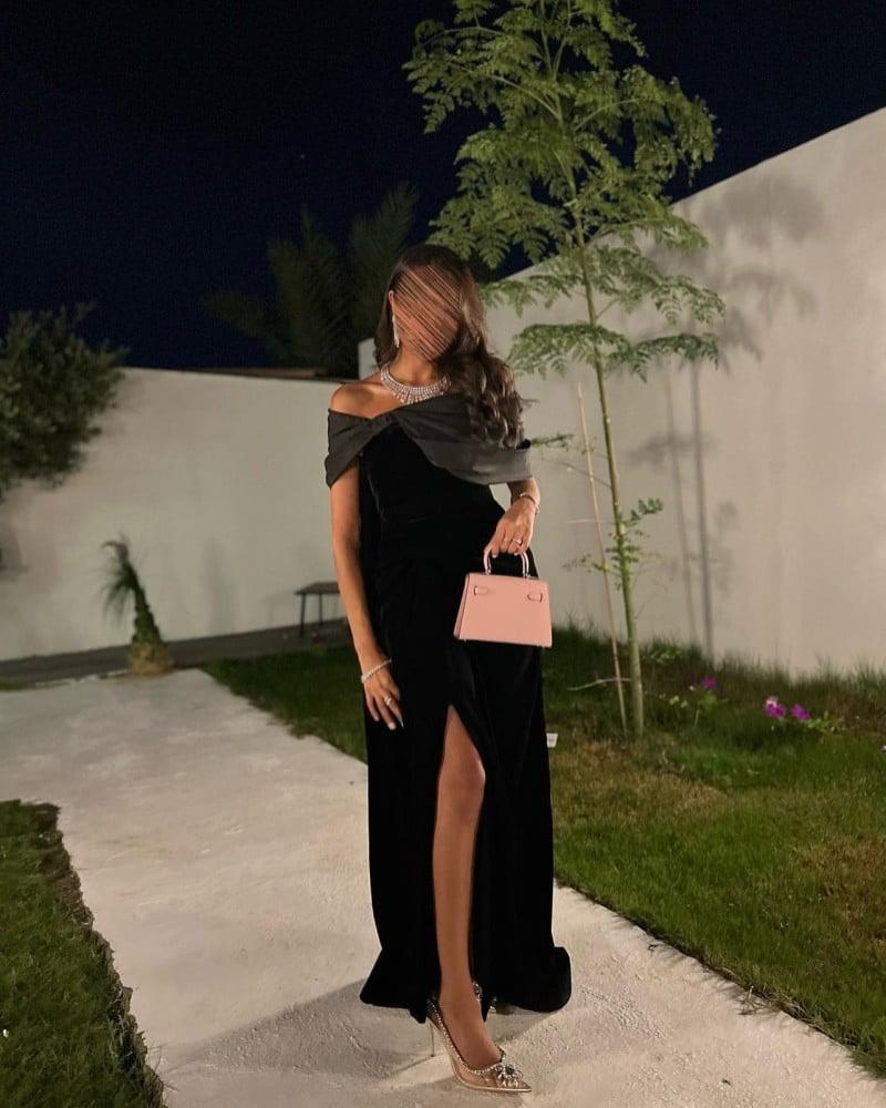فستان اسود سهرة