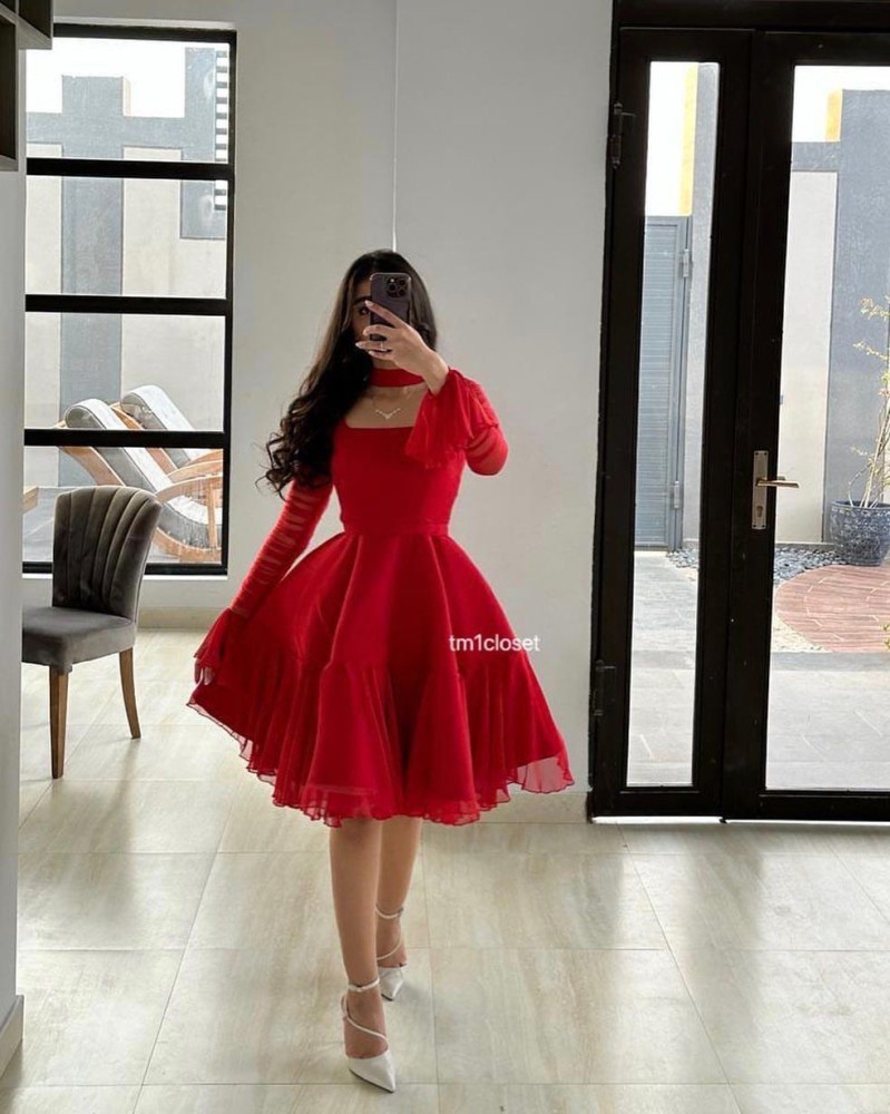 فستان شيفون ناعم