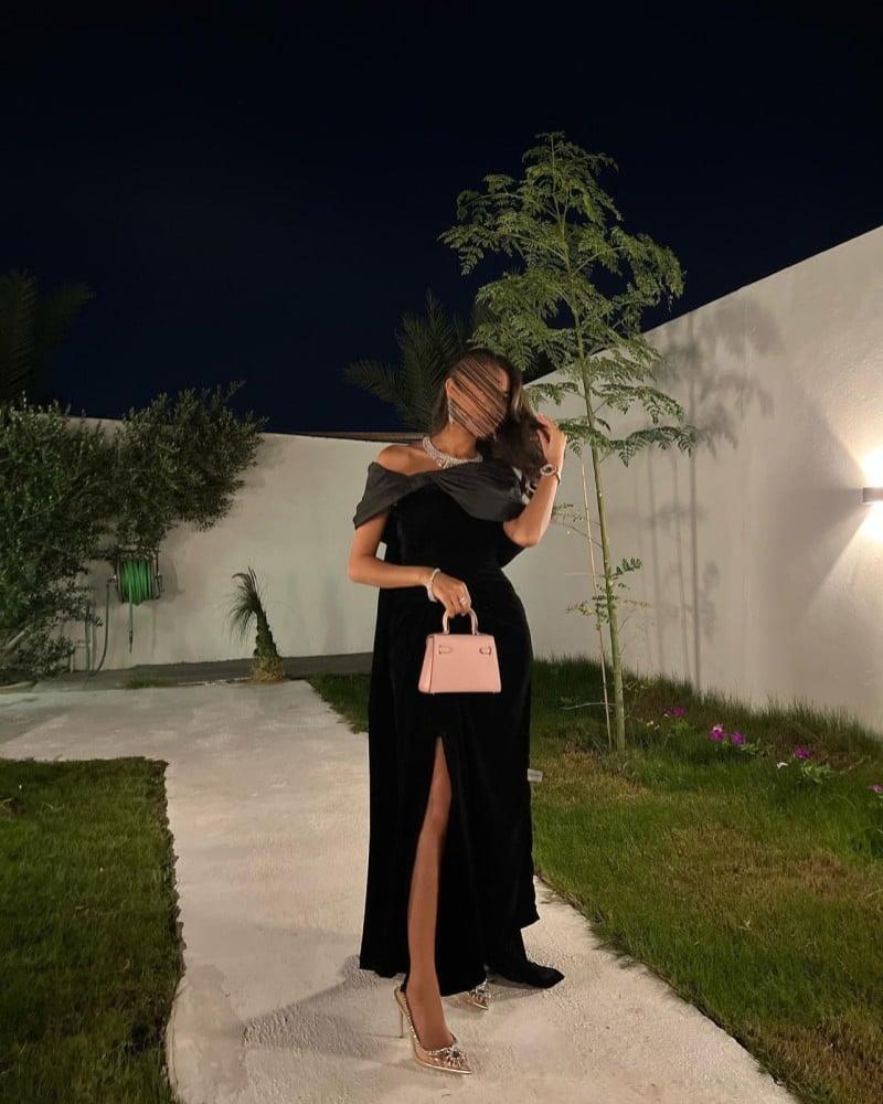 فستان اسود سهرة