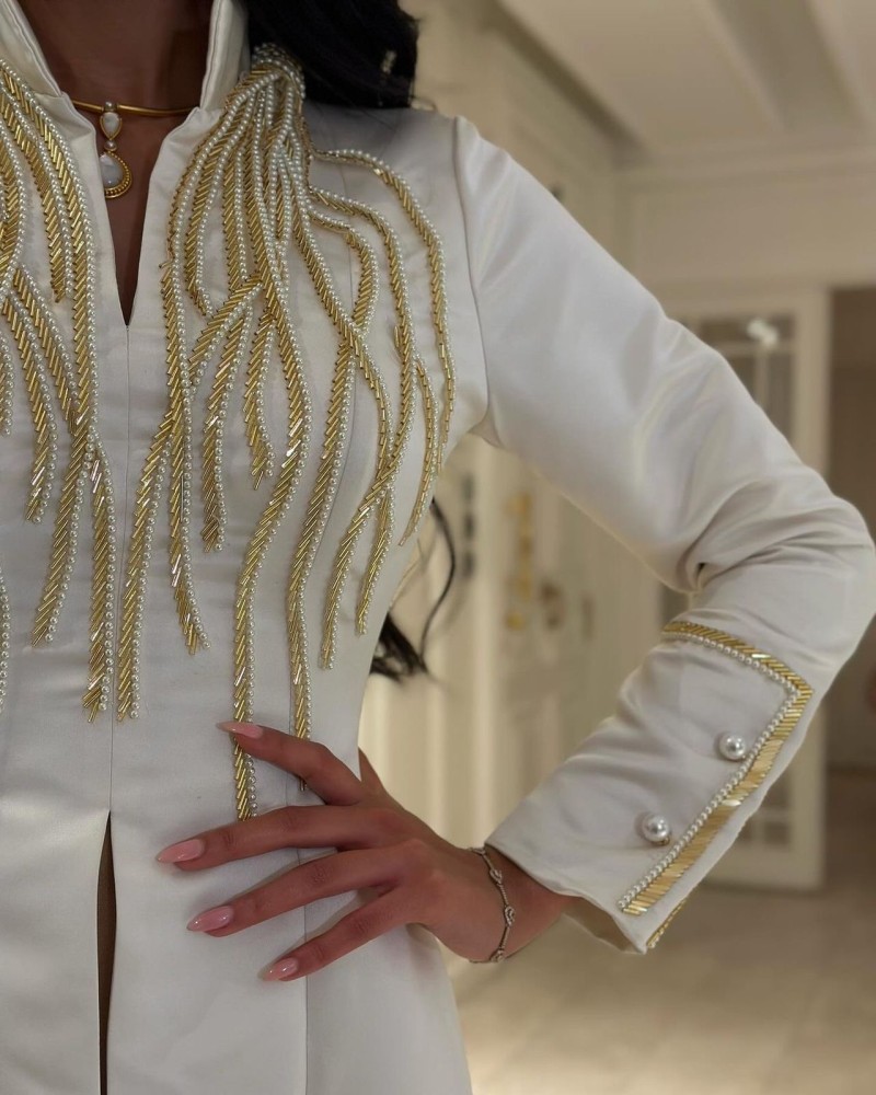 فستان انيق خامة حرير