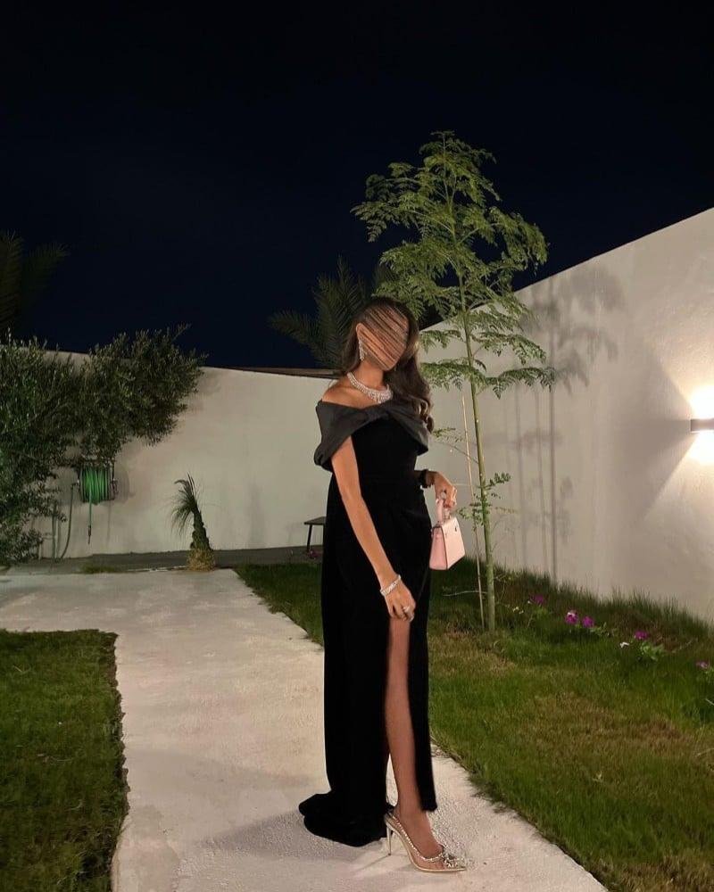 فستان اسود سهرة