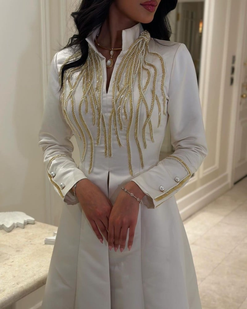 فستان انيق خامة حرير