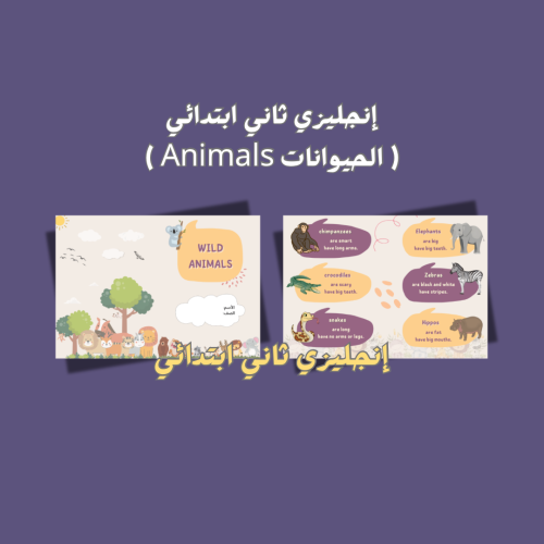 إنجليزي ثاني ( الحيوانات Animals (