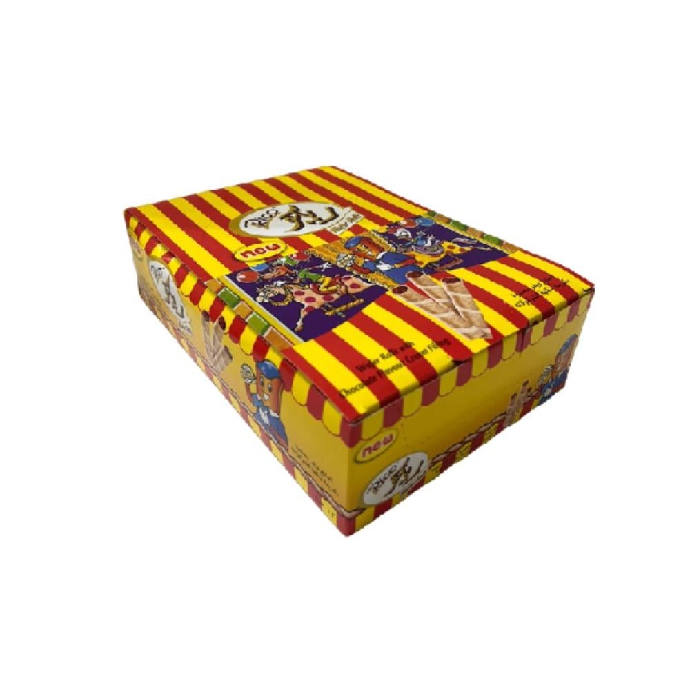 ويفر ريكو رول اصابع رنا 12 قطعة  |  Rico Wafer Finger With Chocolate Flavor Cream Filling 12pcs