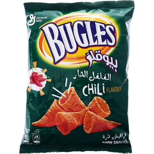 بيوقلز عائلي فلفل حار اكياس 18×125جم | Bugles Corn...