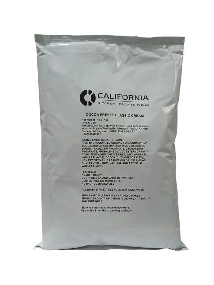 بودرة كريمة كاكاو كلاسيك مثلجة كاليفورنيا 1.59 كجم  |  California Cocoa Freeze Classic Cream 1.59kg