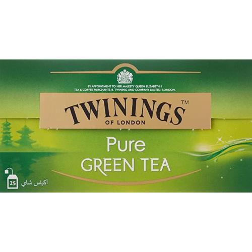 شاي تويننجز اخضر نقي 12×25 كيس | Twinings Pure Gre...