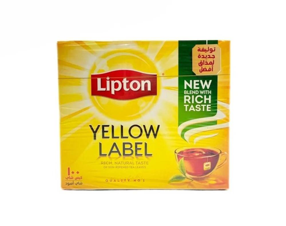 شاي ليبتون علامة صفراء  100×2 جم  |  Lipton Yellow Label Black Tea 100x2gm
