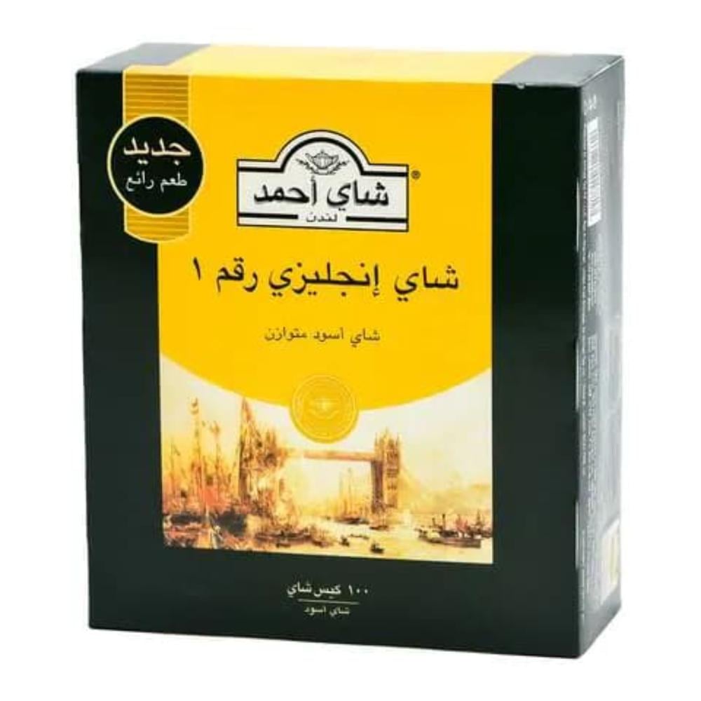 شاي احمد اصفر رقم1 انجليزي 100 كيس  |  Ahmad Tea London English Tea (No.1) 100 Bags