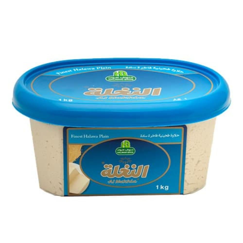 حلاوة طحينة فاخرة سادة النخلة حلواني 1 كجم  |  Halwani Halawa Original Plain 1kg