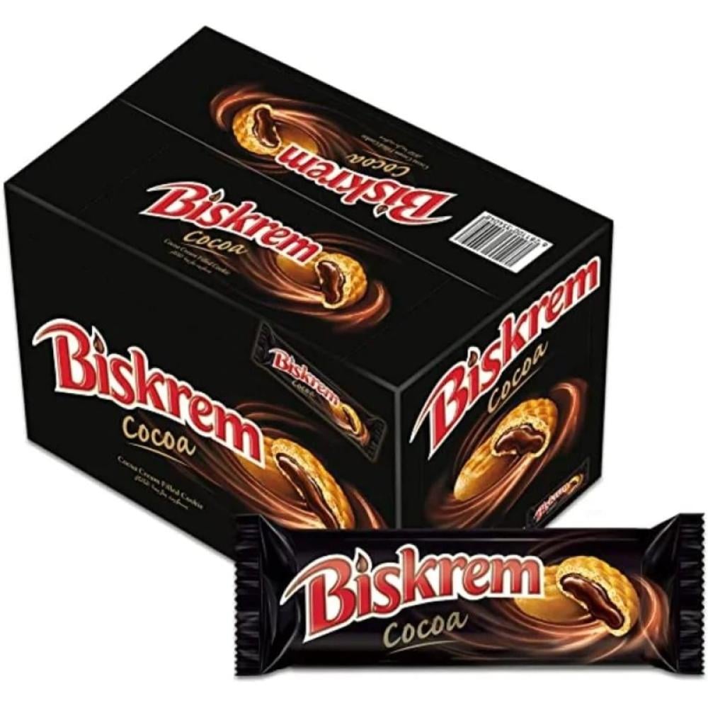 اولكر بسكريم وسط 24×54 جم  |  Ulker Biskrem Roll Cocoa Biscuits 24x54gm