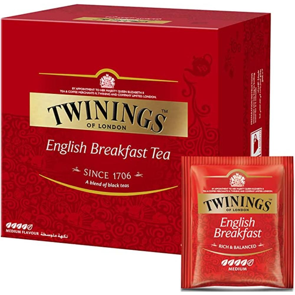 شاي تويننجز احمر فطور انجليزي 50 كيس شاي  |  Twinings English Breakfast Tea 50 tea bags