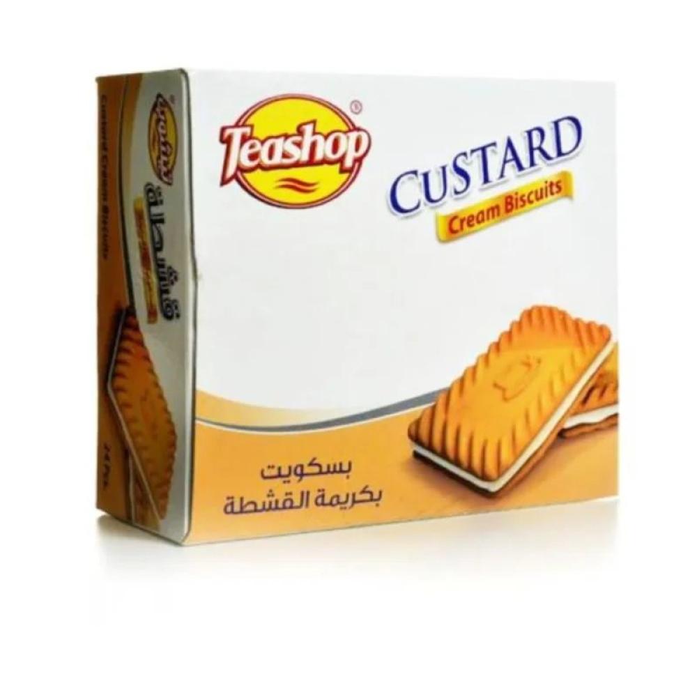 بسكويت قشطة تيشوب صغير 24×25 جم  |  Teashop Custard Cream Biscuit 24x25gm