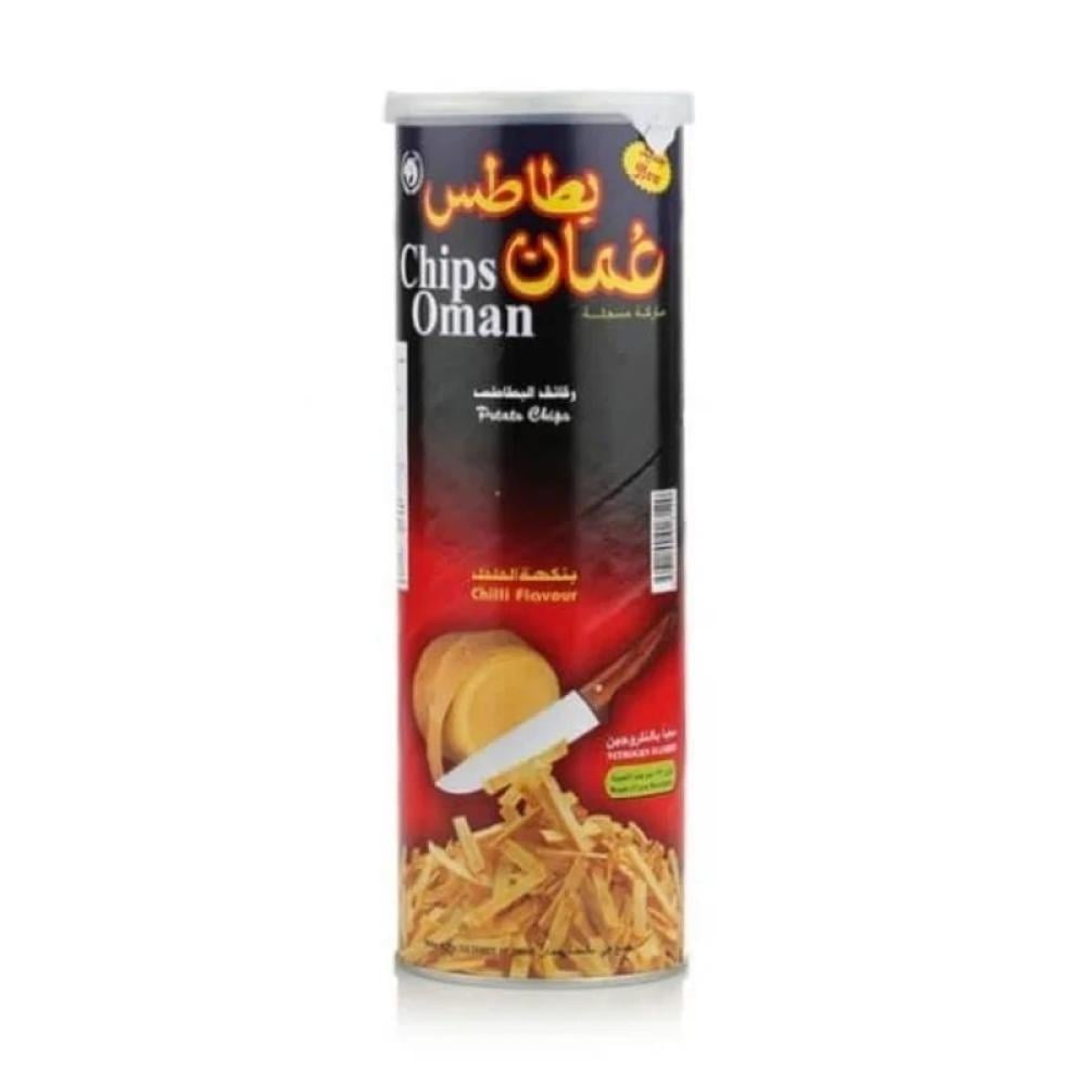 بطاطس عيدان عمان كبير حار 16×137جم  |  Chips Oman Chilli Flavor Large 16x137gm