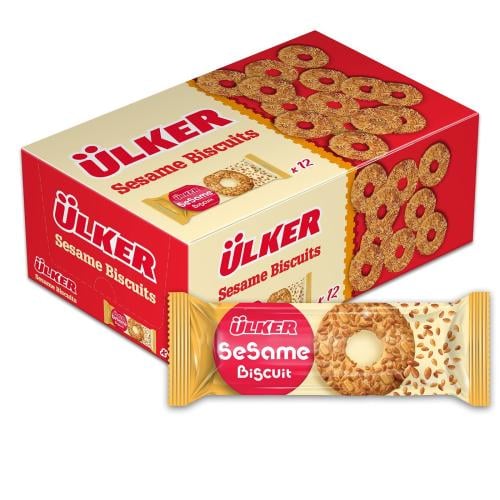 سمسم اولكر صغير 12×12 | Ulker Sesame Biscuits 12x1...