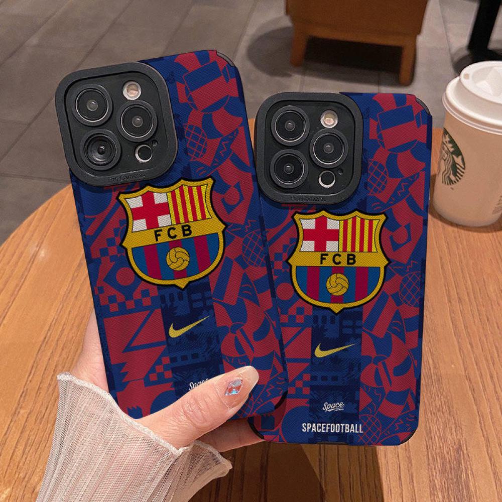 Barcelona Sports Leather iPhone Case – Protection & Style