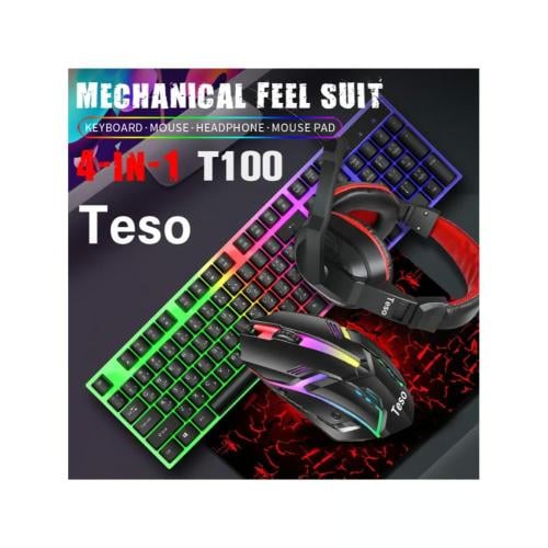 كيبورد جمينق TESO -T100 4 IN 1