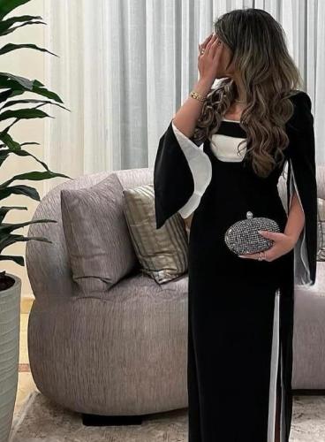 فستان اسود انيق
