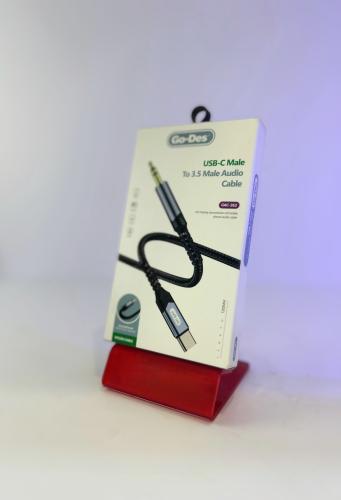 كابل Go-Des USB-C إلى AUX 3.5mm
