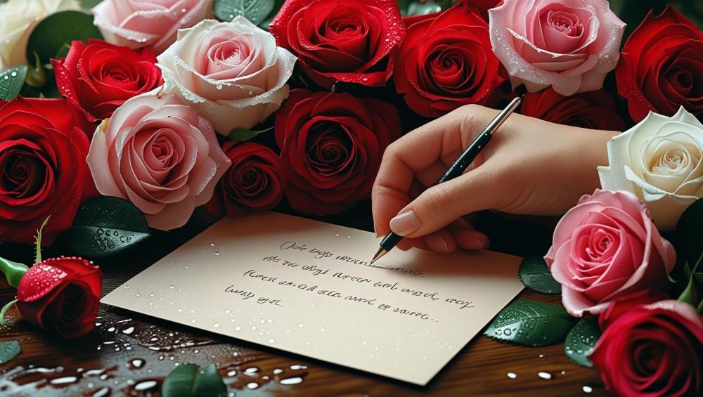 كيف تكتب كرت مع الورد؟ أفكار جميلة وجاهزة