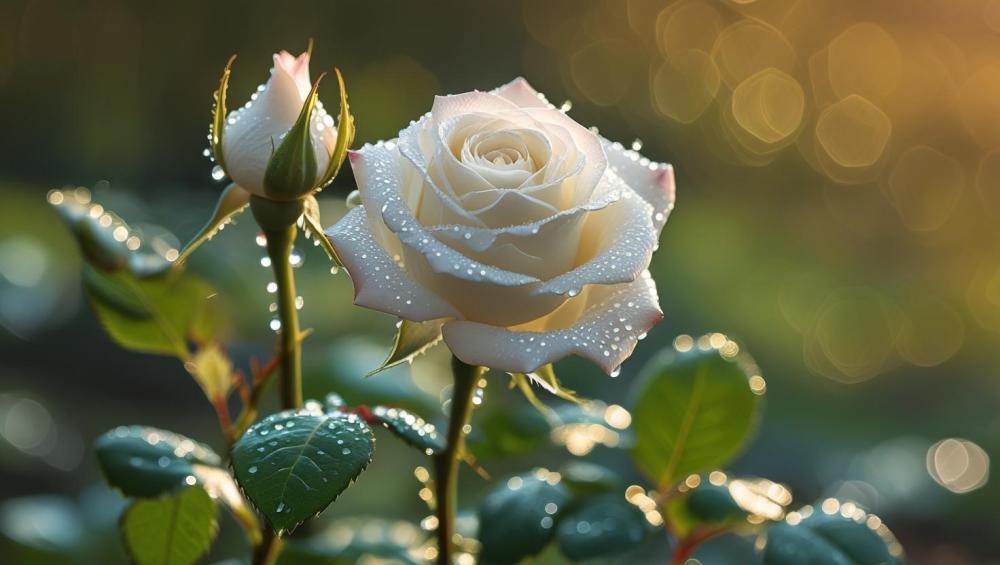 الورد الأبيض: رمز السلام والنقاء في الإهداء