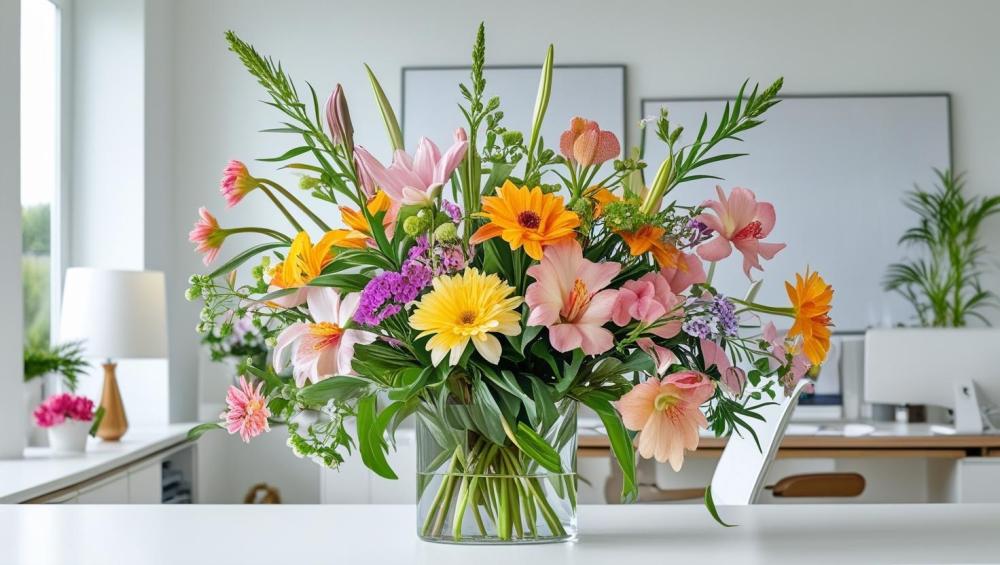 فوائد وجود ورد طبيعي في البيت أو المكتب