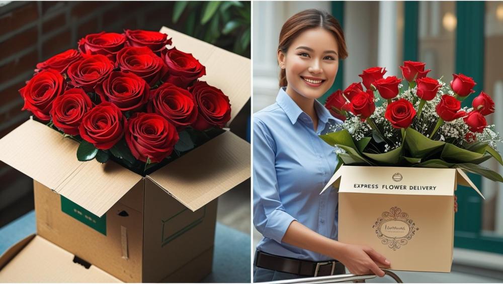 الفرق بين التوصيل العادي والتوصيل السريع للورد