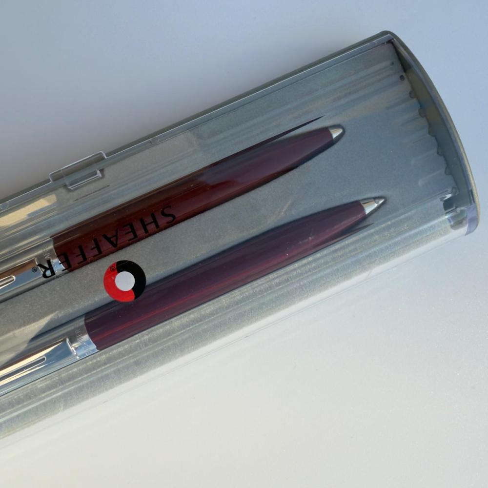 طقم شيفر سنتينل 321 (قلم جاف + قلم رصاص) – عنابي