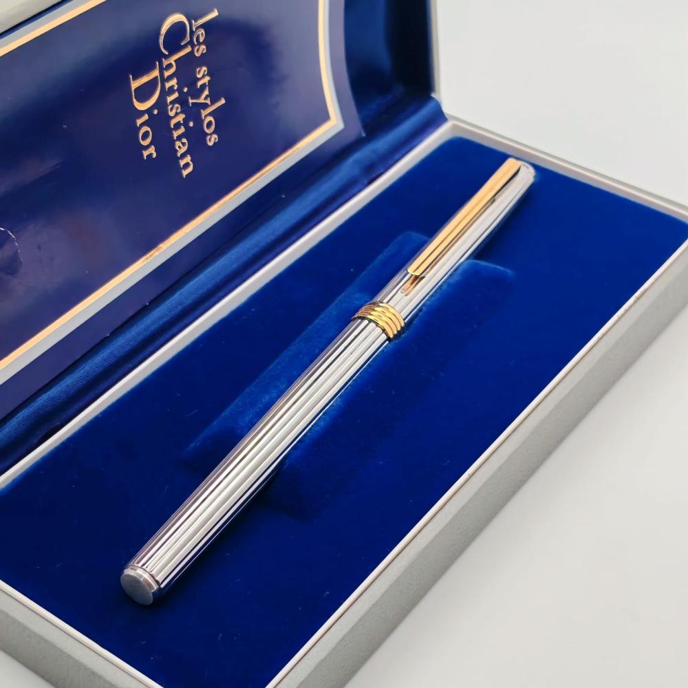 قلم حبر فاخر من كريستيان ديور فضه 925 ريشه 14K