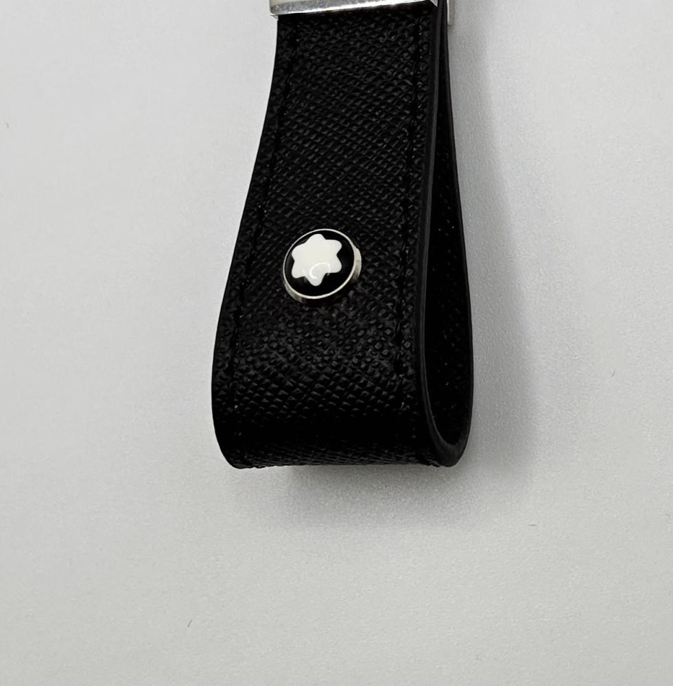 Montblanc Leather Key Ring - Luxury Keychain ميدالية مفاتيح مونت بلان جلد فاخرة