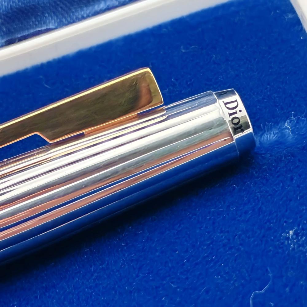 قلم حبر فاخر من كريستيان ديور فضه 925 ريشه 14K