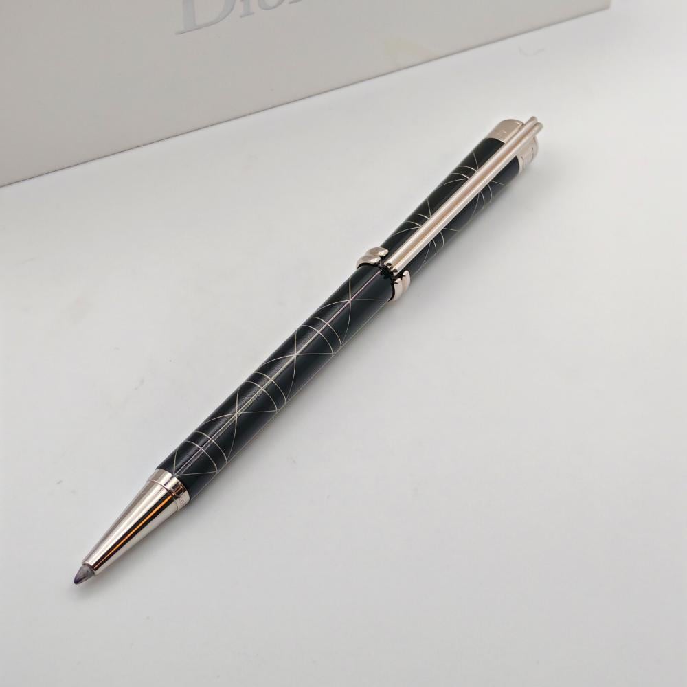 قلم كريستيان ديور فاخر – أسود بنقوش فضية – Ballpoint Pen