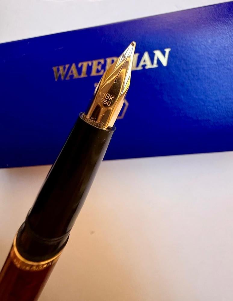 قلم وتر مان حبر ريشه من الذهب عيار 18K