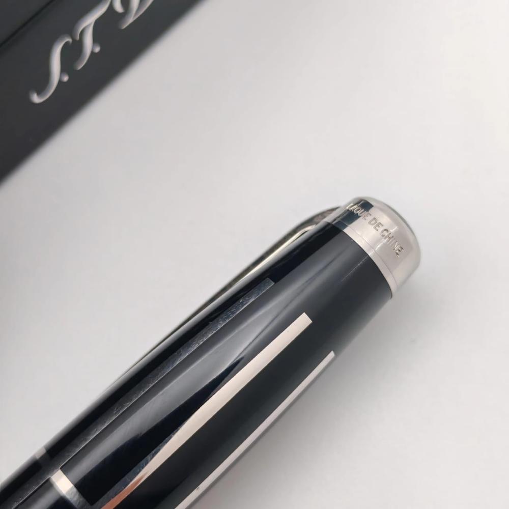 قلم S.T. Dupont Défi – رولر أسود مع تشطيب بالبالاديوم