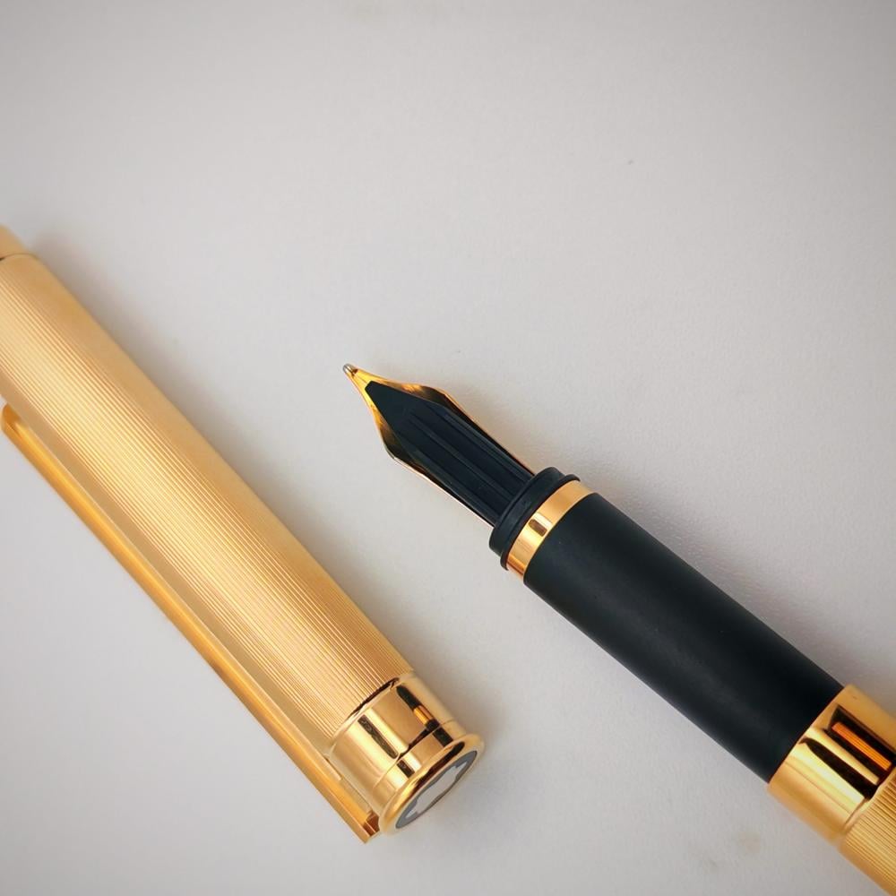طقم أقلام Montblanc Noblesse Gold Plated فاخر