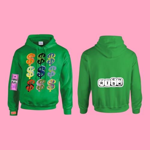 light green hoodie