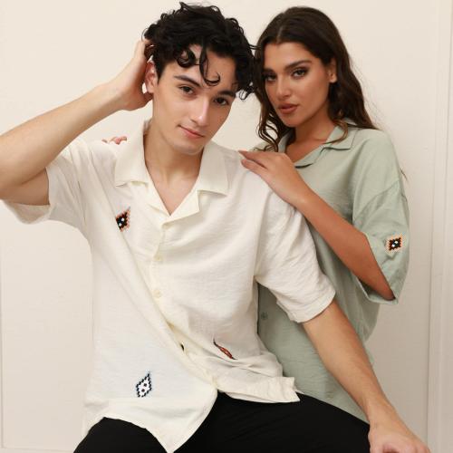 قميص اوفر سايز بأكمام قصيرة - Oversized Shirt
