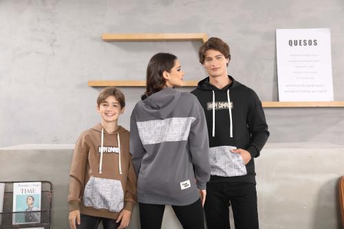 هودي ولادي أوفر سايز مطرز - Happy CAMPERS Hoodie