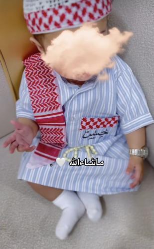 ثوب رمضاني للمواليد بتطريز اسم