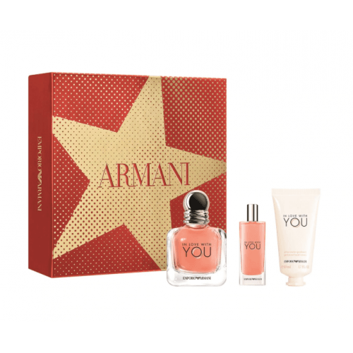 طقم ارماني ان لوف ويذ يو النسائي بارفيوم(عطر 50مل+...