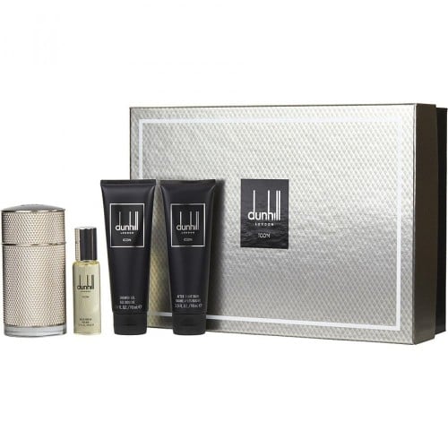 طقم دانهيل ايكون الفضي او دو بارفيوم (عطر 100مل+شا...