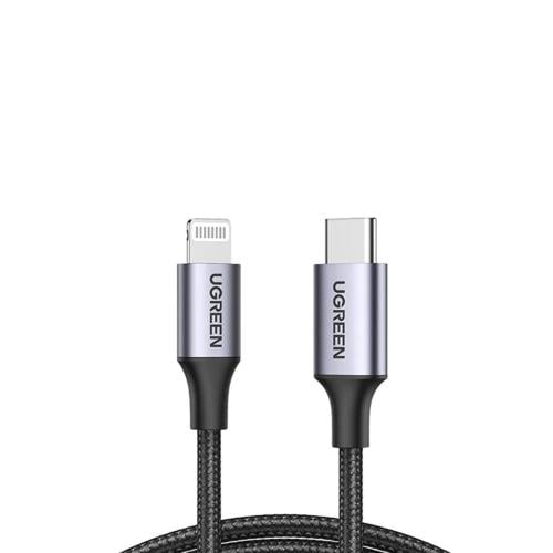 سلك شاحن يوجرين نايلون مظفر USB-C إلى آيفون بطول 1...
