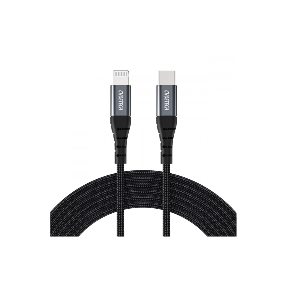 سلك شاحن تشويتيك من Type-C الى ايفون بطول 1.2م معتمد من ابل - اسود